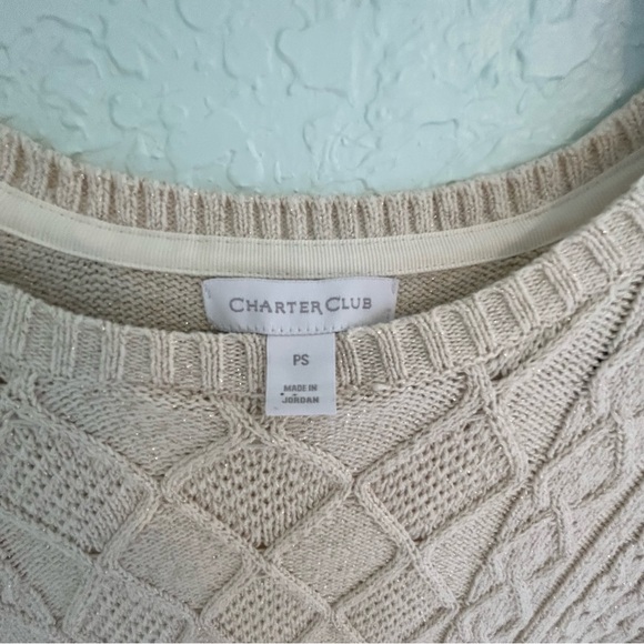 Charter Club Beaded Cardigan Sweater Small - Picture 5 of 7